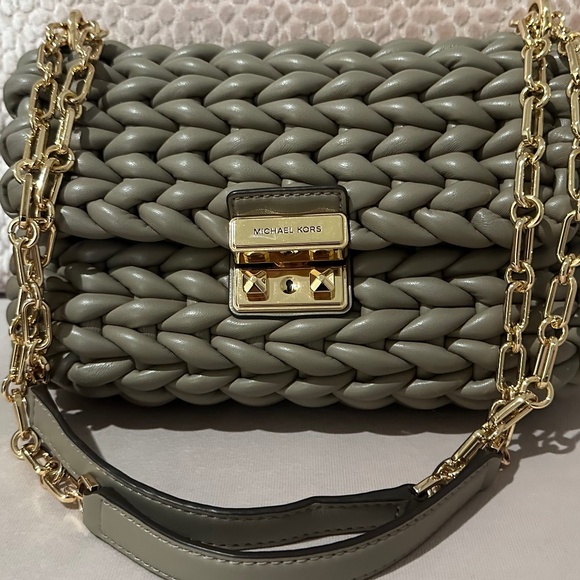 MICHAEL Michael Kors Handbags - MICHAEL KORS Tribeca Large Hand-Braided Shoulder Bag